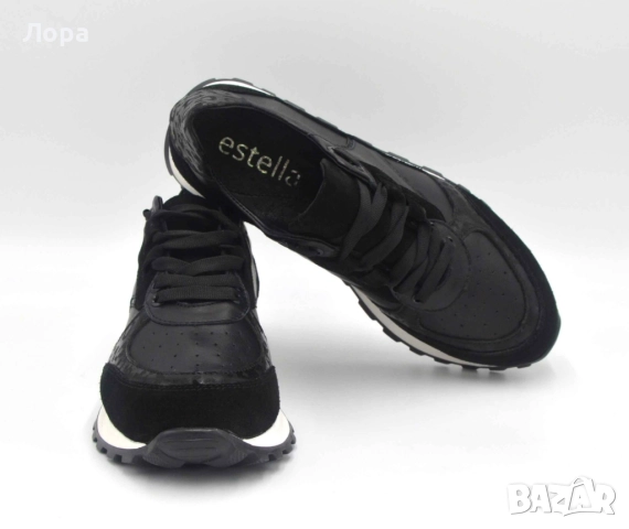 Дамски сникърси Estella естествена кожа , снимка 2 - Маратонки - 52582043