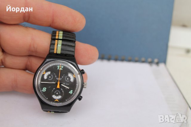 Рядък модел ''swatch chronograph'' 37 мм, снимка 1 - Мъжки - 39341009