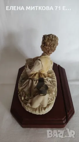 2 португалски порцеланови статуетки върху дървена основа Magnifite Genuine Tulip, снимка 9 - Антикварни и старинни предмети - 48760831