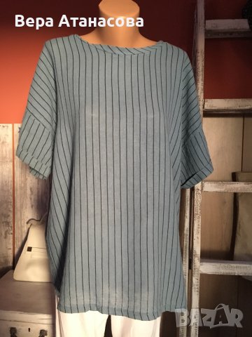 💙Ленена туника в дънково син цвят💎хл/2 хл💜15 лв., снимка 1