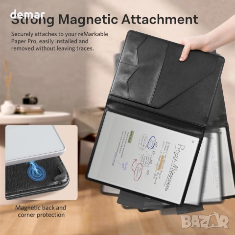 Кожен калъф Cobak Premium за Remarkable Paper Pro 11.8" (2024), снимка 4 - Електронни четци - 51688508