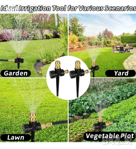 2 броя метални разпръсквачи, снимка 7 - Напояване - 53528393