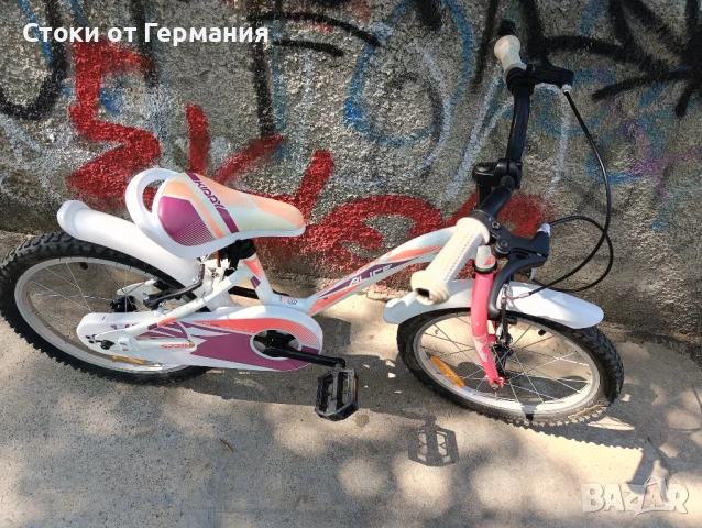 Детско колело за момиче 18 цола, снимка 4 - Велосипеди - 50600344