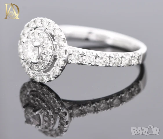 Нов Златен Пръстен с 0.78кт Естествени Диаманти, снимка 3 - Пръстени - 42864057