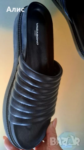 Дамски чехли VAGABOND ест.кожа, снимка 3 - Чехли - 50711489