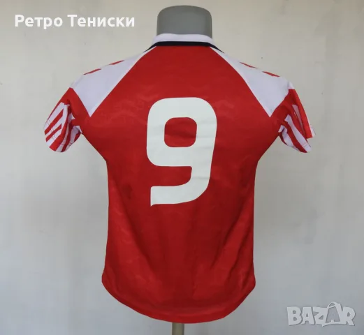 Тениска Denmark (Reproduction #9) Hummel — Деца размер M Червено (сезон 1992), снимка 2 - Тениски - 56314748