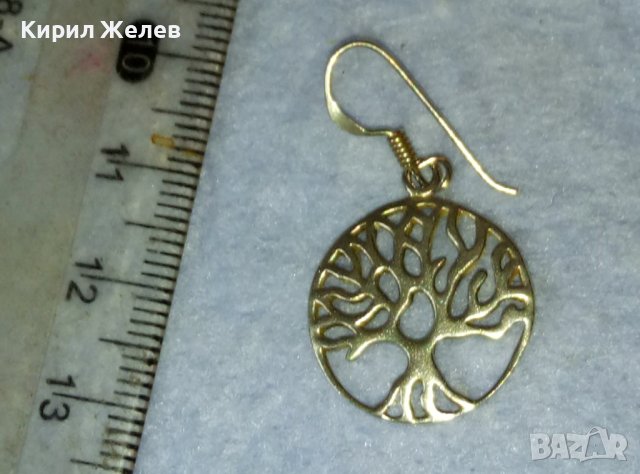 ПРЕКРАСНА АЖУРНА СРЕБЪРНА ОБЕЦА ДЪРВОТО на ЖИВОТА СРЕБРО 925 ПРОБА на ПАНДОРА 40152, снимка 2 - Обеци - 42486233