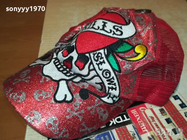 ED HARDY-RED 2208251708, снимка 6 - Шапки - 51455771