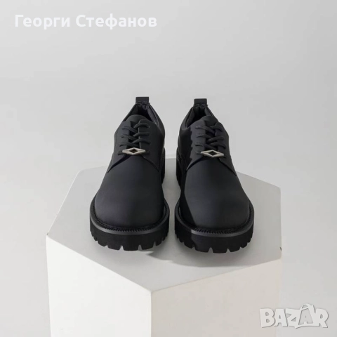 Продавам нови черни мъжки обувки 47 номер, снимка 3 - Ежедневни обувки - 52175163