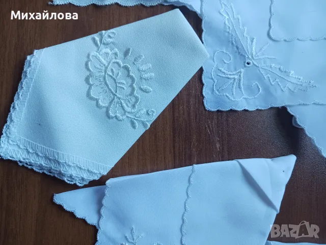 Сватбени ретро кърпички бродерия , снимка 7 - Декорация за дома - 55711069