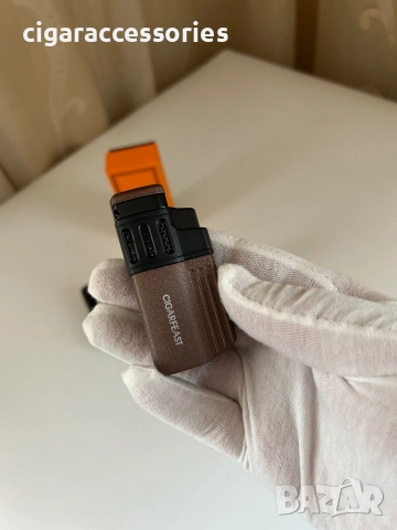Запалка за пури CIGARFEAST с 4 джет пламъка - 3 цвята, снимка 8 - Запалки - 52800085