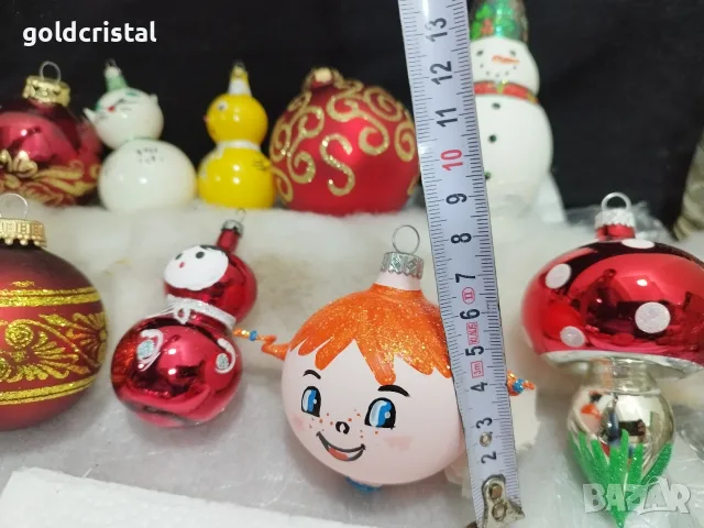 Стъклени играчки за елха , снимка 9 - Антикварни и старинни предмети - 38818937