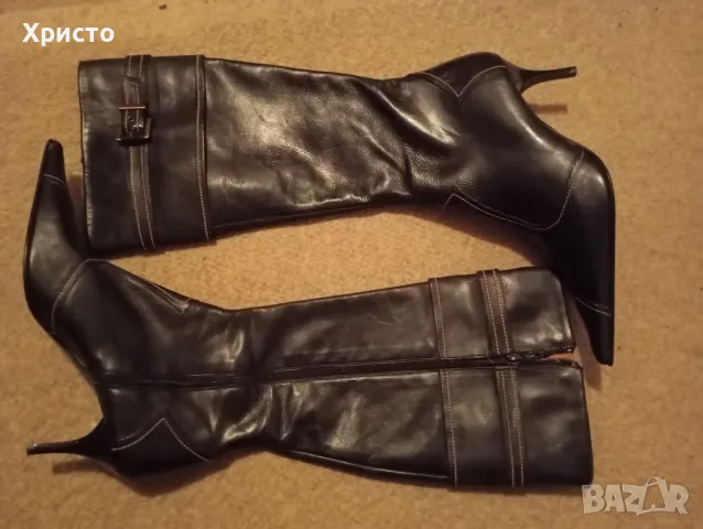 Дамски кожени ботуши 