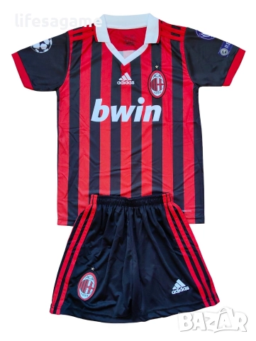 Ретро ! Детско - юношески футболен екип Милан Роналдиньо AC Milan Ronaldinho , снимка 2 - Детски комплекти - 52929430