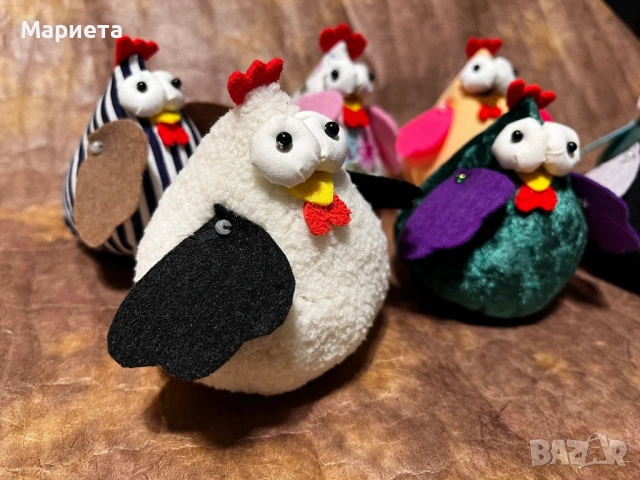 Кокошки Играчки Подаръчета Великденска Декорация Сладки Кокошки Кокошки Ръчна Изработка , снимка 3 - Декорация за дома - 40269765