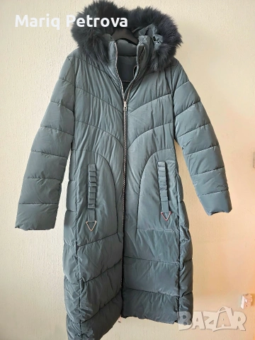 Дълго Зимно яке със сваляща се качулка