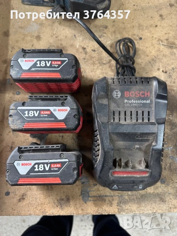 Bosch Professional 18V комплект – GBH 18 V-LI + GSA 18 V-LI C + 3 батерии + зарядно, снимка 6 - Други инструменти - 53521833