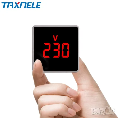 Taxnele V-PL AC 50-500V цифров волтметър с EU щепсел