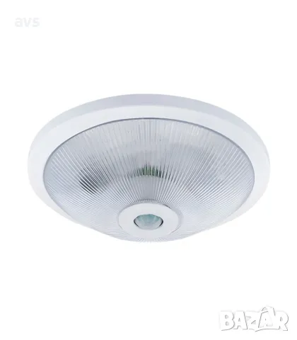 Плафон кръгъл 2xE27 PIR сензор VITO бял, снимка 1