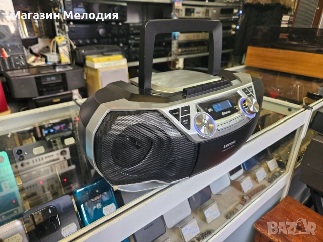 Радиокасетофон Lenco SCD-720SI Има радио, диск, касета, bluetooth и aux. DAB+ mp3 Работи отлично., снимка 10 - Радиокасетофони, транзистори - 52810724