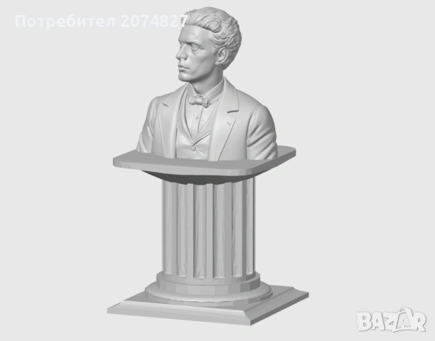 ВАСИЛ ЛЕВСКИ (бюст, статуетка), снимка 3 - Декорация за дома - 53453633