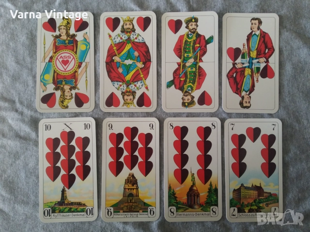 РЕДКИ колекционерски карти в оригиналната пластмасова кутия НОВИ. ASS Altenburg Германия., снимка 3 - Карти за игра - 51964087