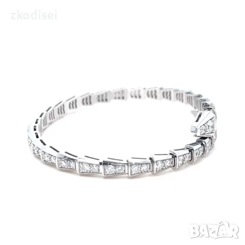 Златна дамска гривна с диаманти Bulgari 3,30Ct. 18кр. модел:43055-1, снимка 3 - Гривни - 55846086
