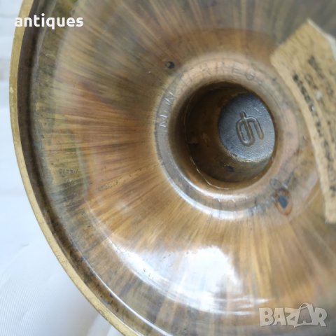 Стара масингова маслена лампа - Mønsterreg - Made in Denmark - 1950"г., снимка 8 - Антикварни и старинни предмети - 35664772