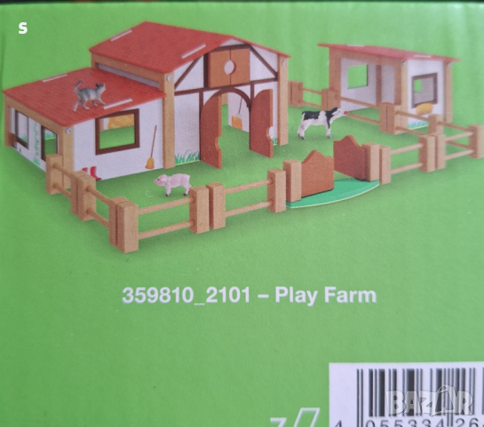 Playtive дървена ферма от 28 части за деца 3+