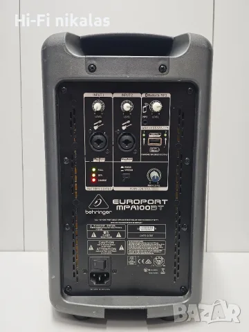 активна блутут безжична тонколона BEHRINGER EUROPORT MPA100bt, снимка 6 - Bluetooth тонколони - 56161044