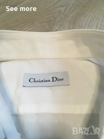 Vintage Christian Dior мъжка риза S, снимка 5 - Ризи - 55743018