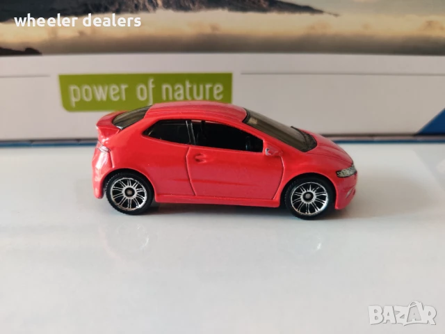 Метална количка Matchbox Мачбокс Honda Civic Type R - 2008 - Red, снимка 6 - Колекции - 50754692