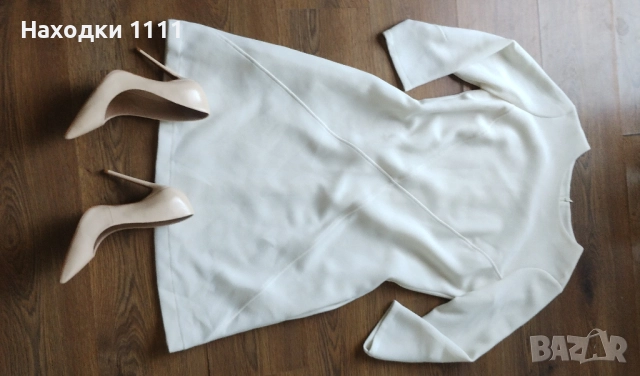 Полска рокля минималистичен дизайн, есен-зима, вискоза, размер С, перфектна, снимка 6 - Рокли - 52433253