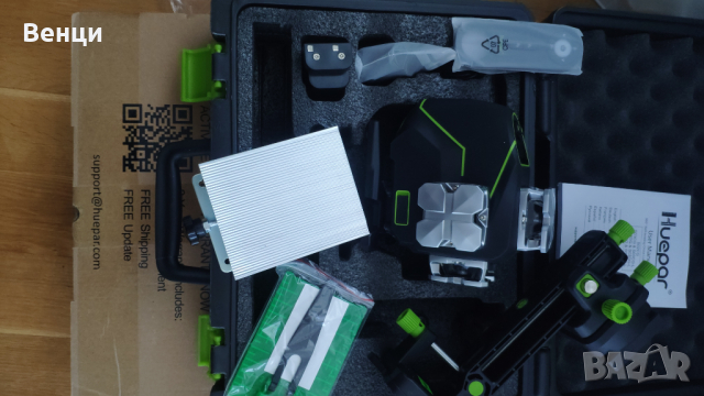 Чисто нов нивелир Huepar S04CG, снимка 11 - Измервателни инструменти - 36494033