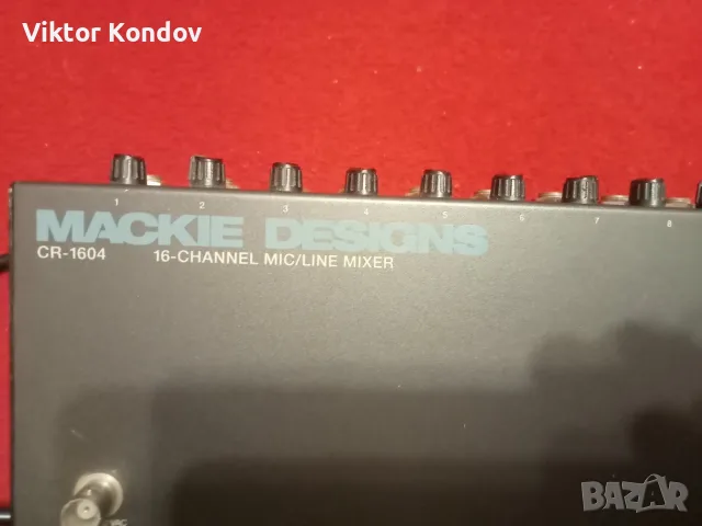 Mackie CR-1604 – 16-канален аналогов миксер, снимка 3 - Ресийвъри, усилватели, смесителни пултове - 55800495