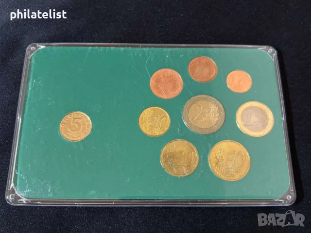 Австрия 2002 - Евро сет от 1 цент до 2 евро + 5 гроша 1978, снимка 4 - Нумизматика и бонистика - 52057402