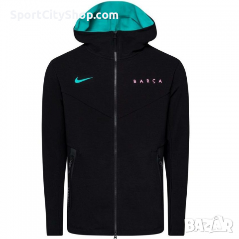 Мъжки суитшърт Nike F.C. Barcelona Tech Pack Hoodie CK8587-010, снимка 1 - Суичъри - 36190108