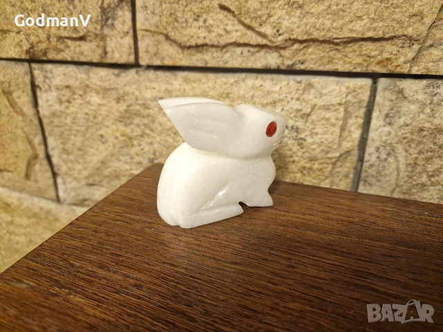 Заек от камък, снимка 3 - Статуетки - 52874120