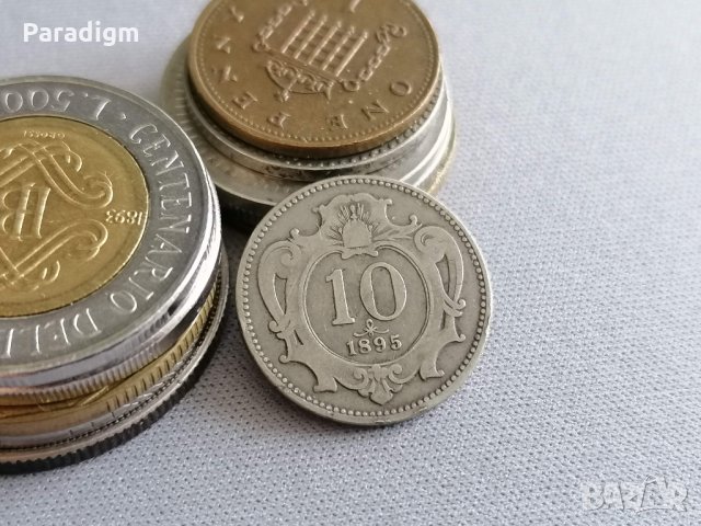 Монета - Австро-Унгария - 10 хелера | 1895г., снимка 1 - Нумизматика и бонистика - 35772359