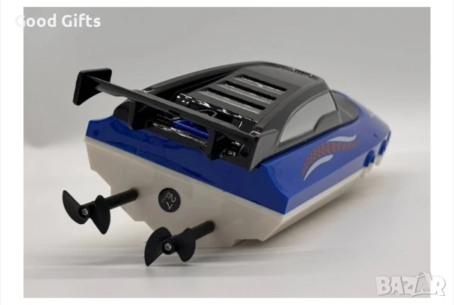 Високоскоростна лодка с дистанционно, акумулатор и резервни перки Airship, снимка 5 - Коли, камиони, мотори, писти - 51025321