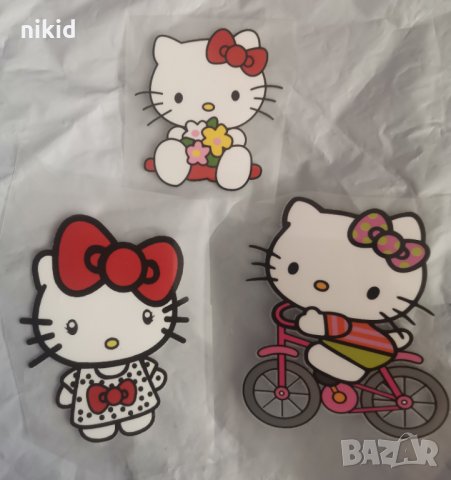 2 вида Коте Кити Hello Kitty щампа термо апликация картинка за дреха блуза чанта