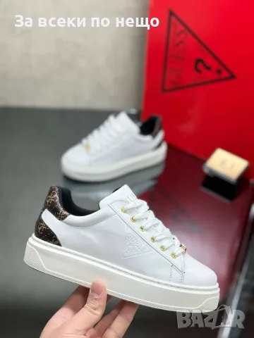 Guess Дамски Бели Маратонки👟Дамски Спортни Обувки Гес Код SEM-452, снимка 2 - Маратонки - 55871393