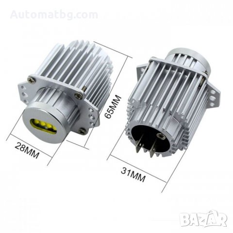 Ангелски очи Automat, Angel Eyes BMW E90, E91, 20W, 1600LM, 4 диода, 2бр, снимка 3 - Аксесоари и консумативи - 35795153