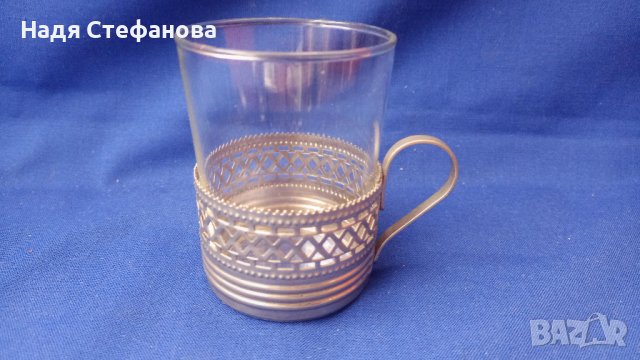 Руски тънкостенни стъклени топлоустойчиви чаши и подстакани за чай , снимка 3 - Чаши - 41720622