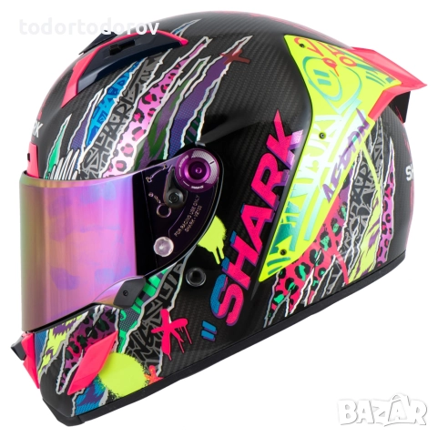 Топ Цена Мото Каска за мотор SHARK AERON FULL CARBON FAWN, снимка 2 - Аксесоари и консумативи - 52891027