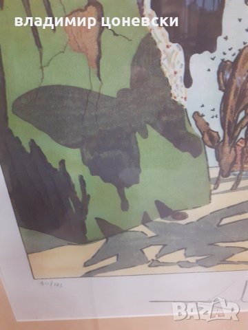 Оригинална литография на Салвадор Дали,стара картина,графика, снимка 2 - Картини - 38408465