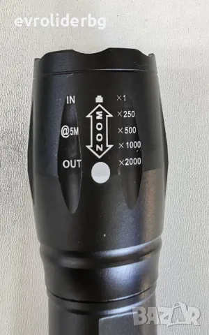 ПРОМОЦИЯ!!! МОЩЕН LED ФЕНЕР К-Т СЪС СТОЙКА, ИЗНЕСЕН СПУСЪК И ДВА ВИДА ЗАРЯДНИ 12V и 220V., снимка 5 - Ловно оръжие - 49643338