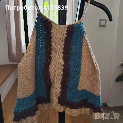 Ръчно плетен топ, снимка 3 - Потници - 55783979