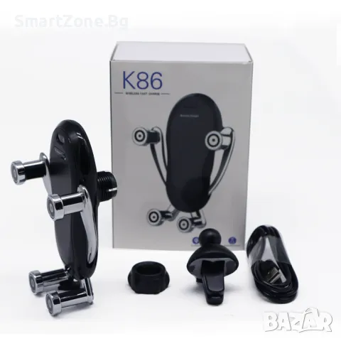 Електрическа стойка за смартфон K86 с безжично зареждане