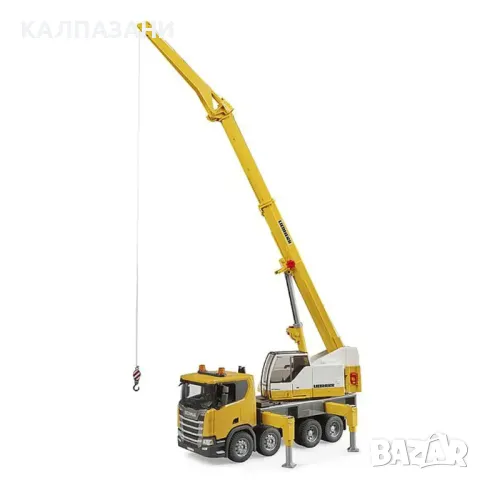 BRUDER КАМИОН SCANIA SUPER 560R С КРАН LIEBHERR И L+S МОДУЛ 03571, снимка 2 - Коли, камиони, мотори, писти - 48977533